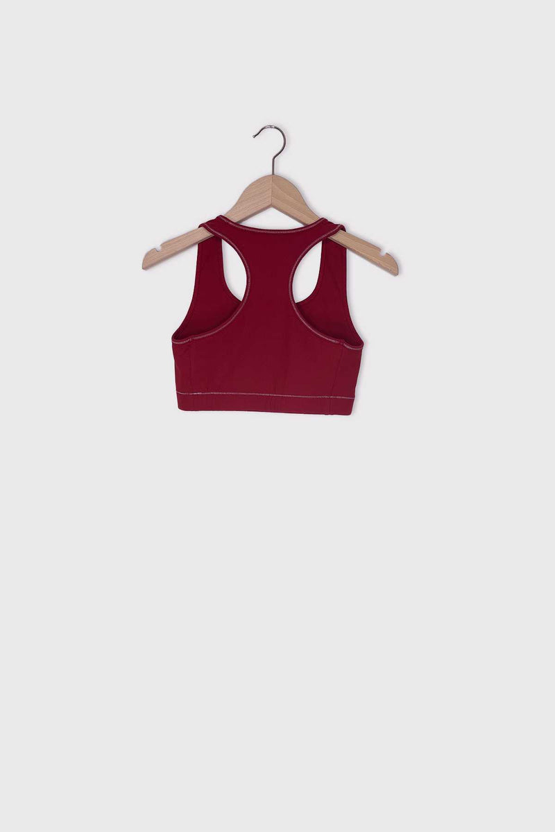 #008 - Ensemble Brassière + Legging ROUGE PASSION  (thermorégulateur) // Taille S YUJ - Maison de pleine conscience