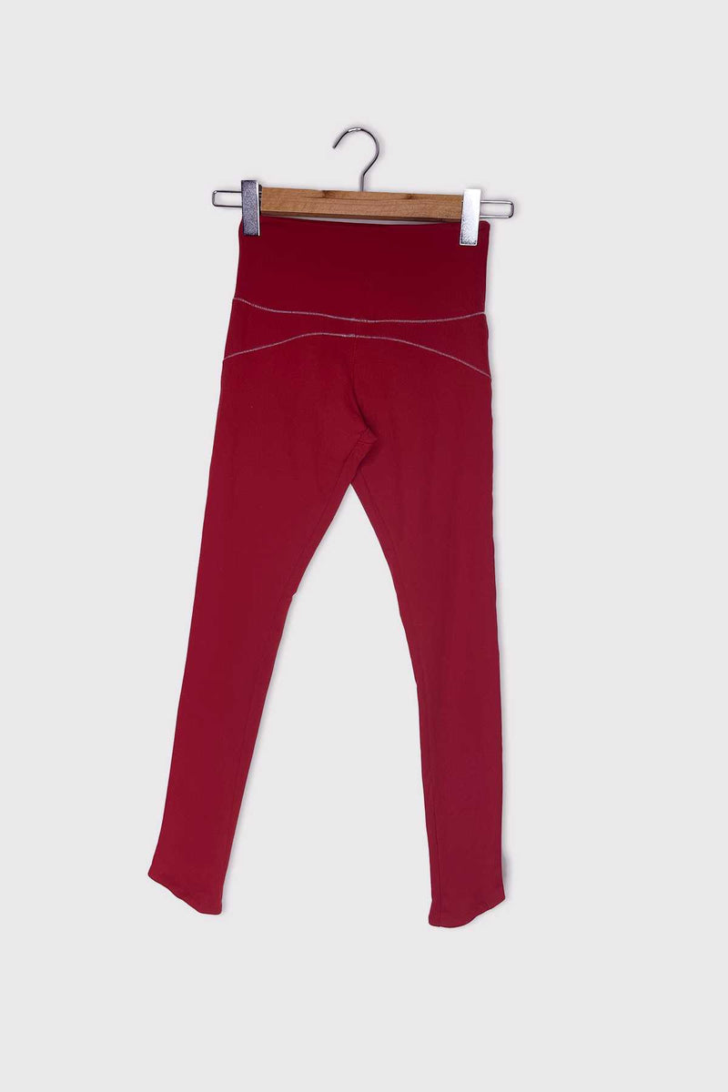 #008 - Ensemble Brassière + Legging ROUGE PASSION  (thermorégulateur) // Taille S YUJ - Maison de pleine conscience