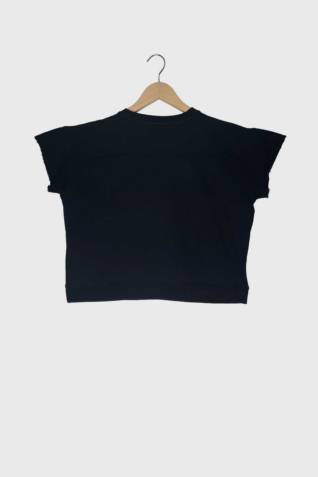 #078 - "VOULEZ-VOUS" short-sleeved sweatshirt black // Size S/M YUJ - House of Mindfulness