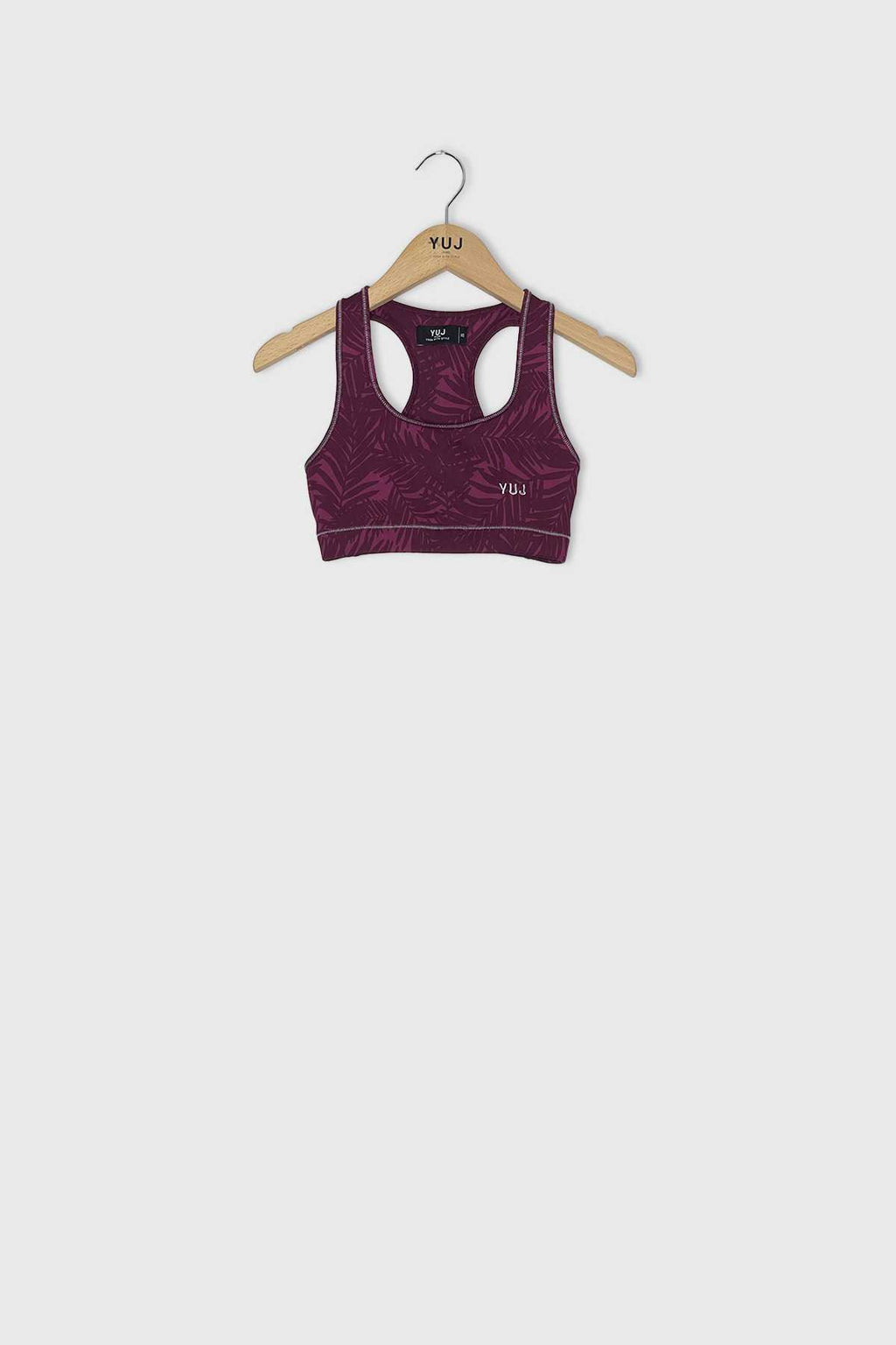 #441 - Ensemble Brassière + Legging PALM Fushia // Taille S YUJ - Maison de pleine conscience
