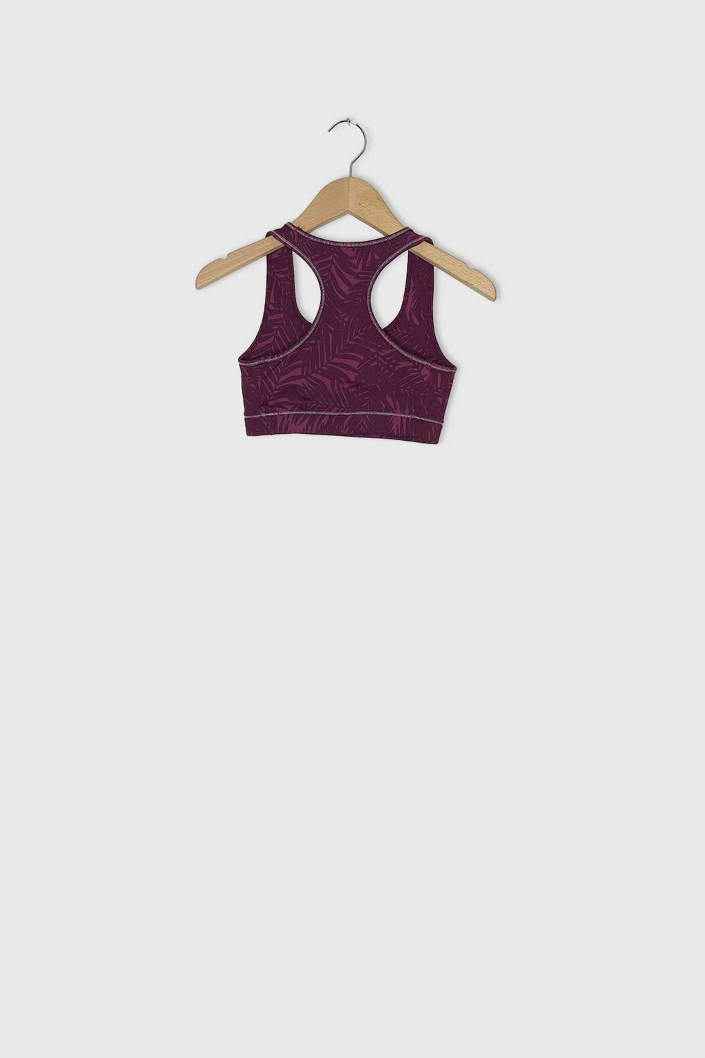 #441 - Ensemble Brassière + Legging PALM Fushia // Taille S YUJ - Maison de pleine conscience