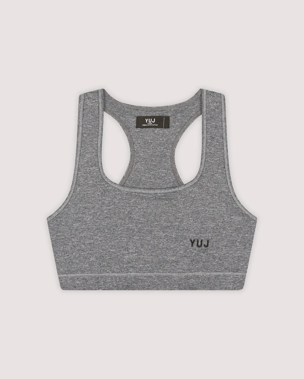 Brassière de yoga gris chiné AJNA YUJ Paris