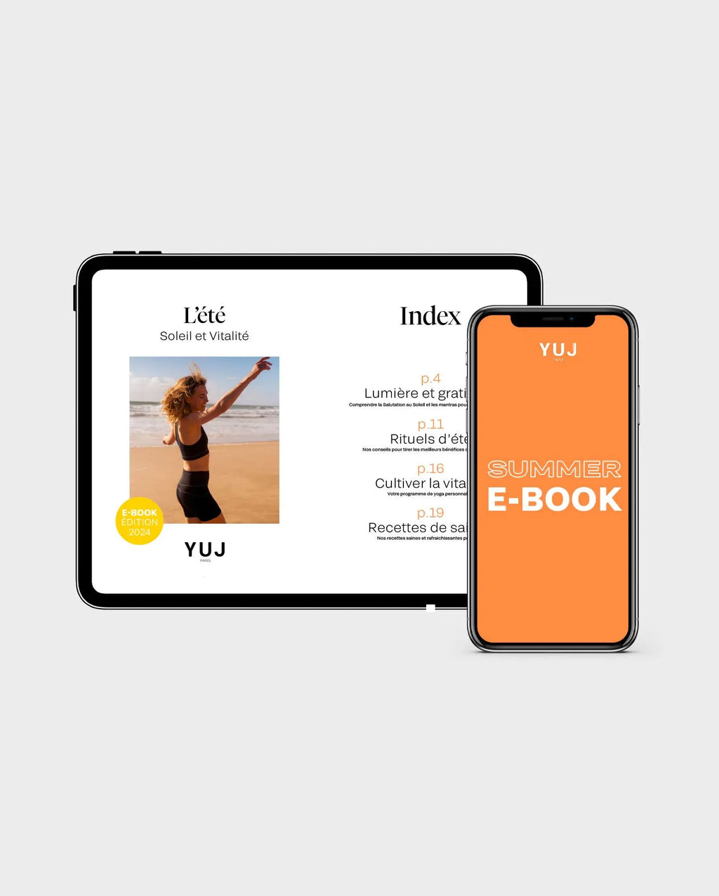 E-book été "Soleil et vitalité" + 1 mois offert sur YUJ YOGA+ YUJ Paris
