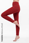 Legging de yoga rouge passion MULADHARA (thermorégulateur) YUJ - Maison de pleine conscience