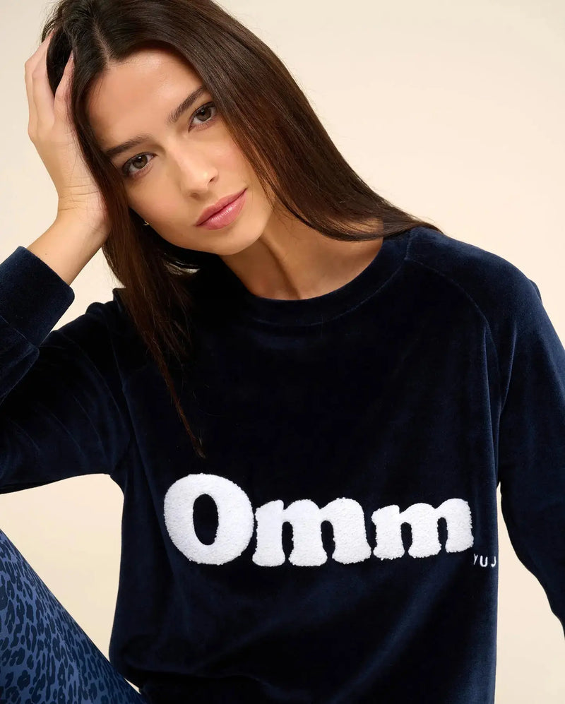 #Sweat Velvet OMM Navy // Taille M YUJ Paris