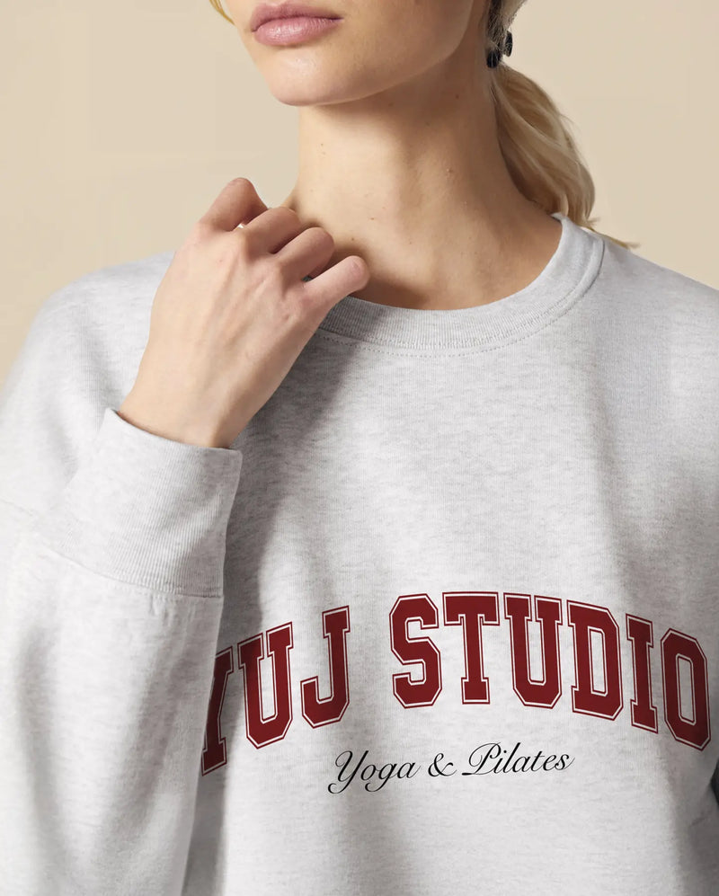 Sweat unisexe gris chiné UNIVERSITY YUJ Paris