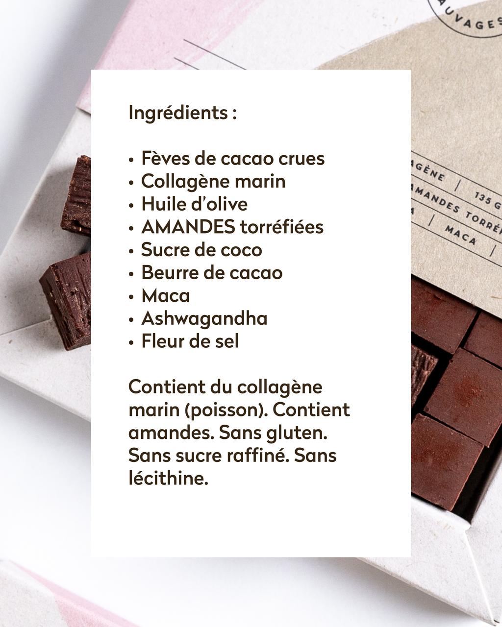 TRUFFES INNER GLOW Carrés Sauvages