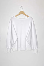 #475 - Sweat blanc GOOD VIBES DEALER // Taille S YUJ - Maison de pleine conscience