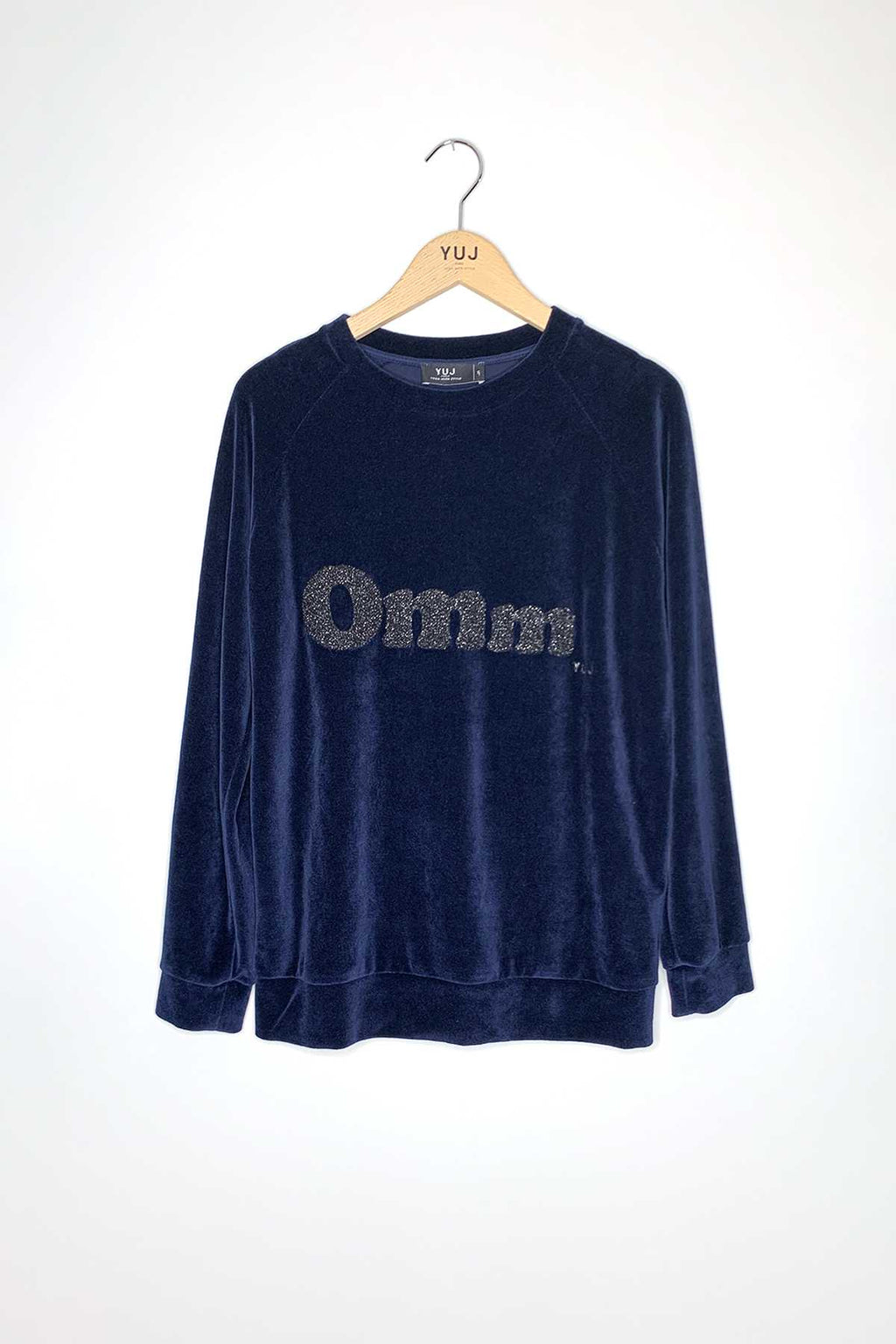 #479 - OMM sudadera terciopelo azul marino // Talla S YUJ - House of Mindfulness