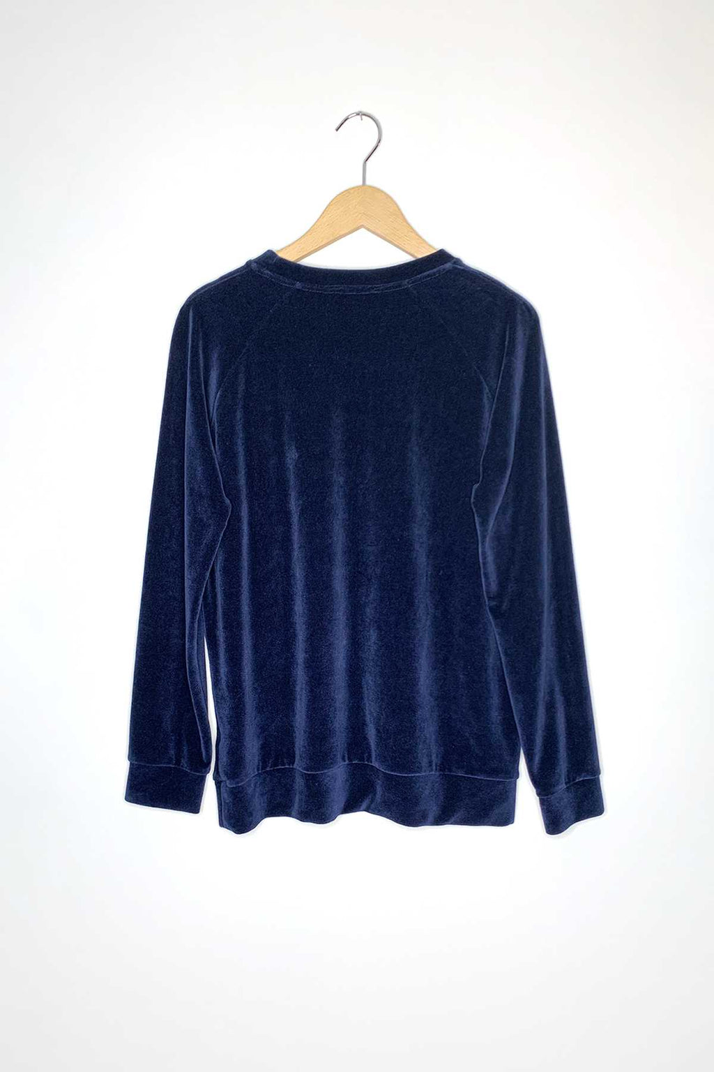 #479 - OMM navy velvet effect sweatshirt // Size S YUJ - House of Mindfulness
