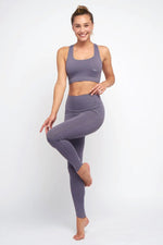 Brassière de yoga ANAHATA MAUVE YUJ - Maison de pleine conscience