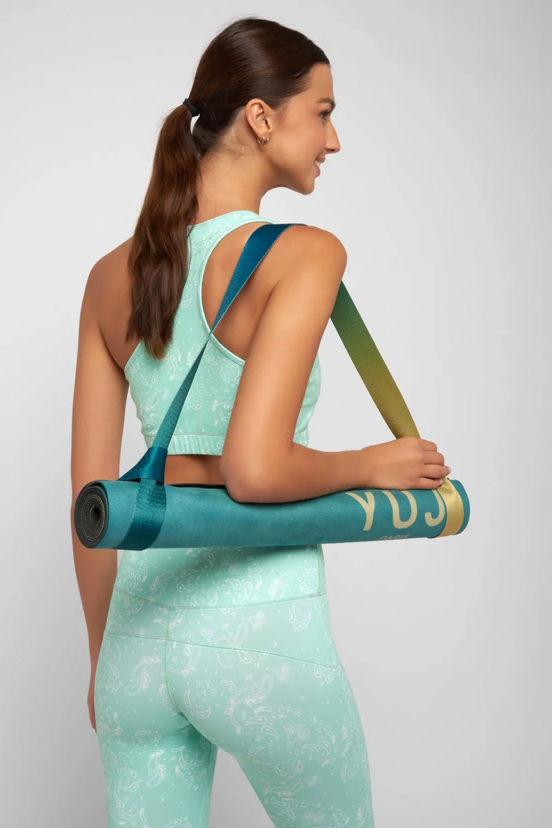 Legging de yoga BANDANA GREEN YUJ - Maison de pleine conscience