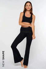 Pantalon flare noir/gold KARMAPANT YUJ - Maison de pleine conscience
