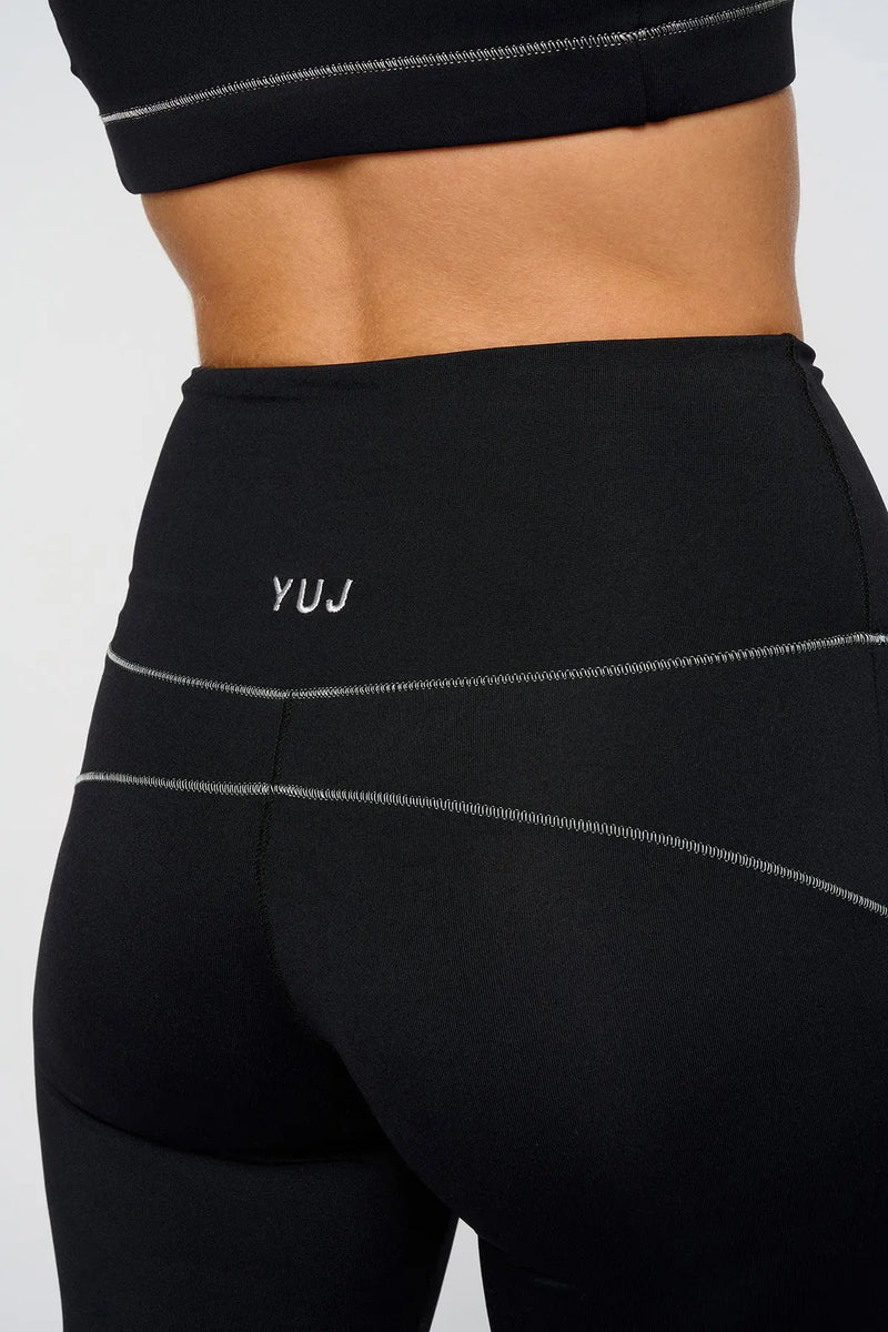 Pantalon flare noir/silver KARMAPANT YUJ - Maison de pleine conscience