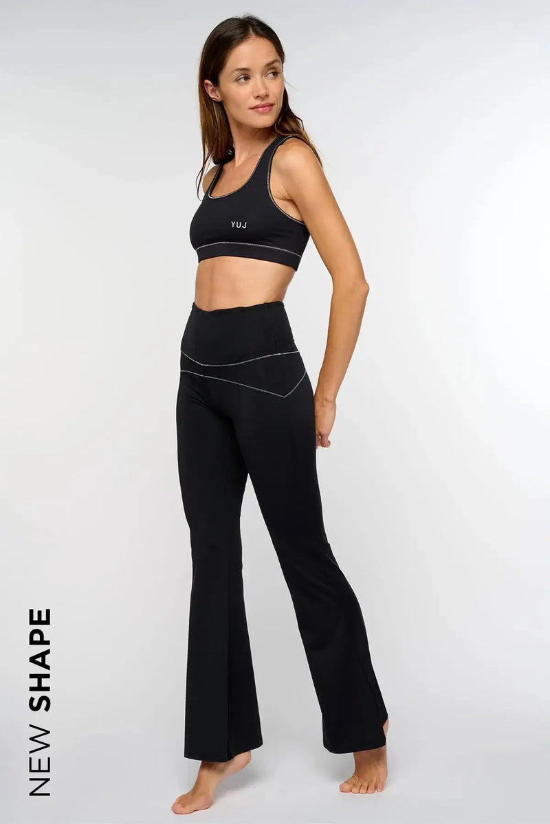 Pantalon flare noir/silver KARMAPANT YUJ - Maison de pleine conscience