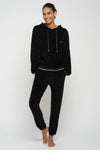 Sweat de yoga ANA Black YUJ - Maison de pleine conscience
